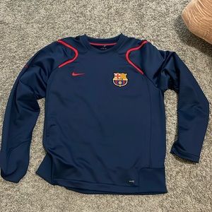 fc barcelona dri fit training crewneck